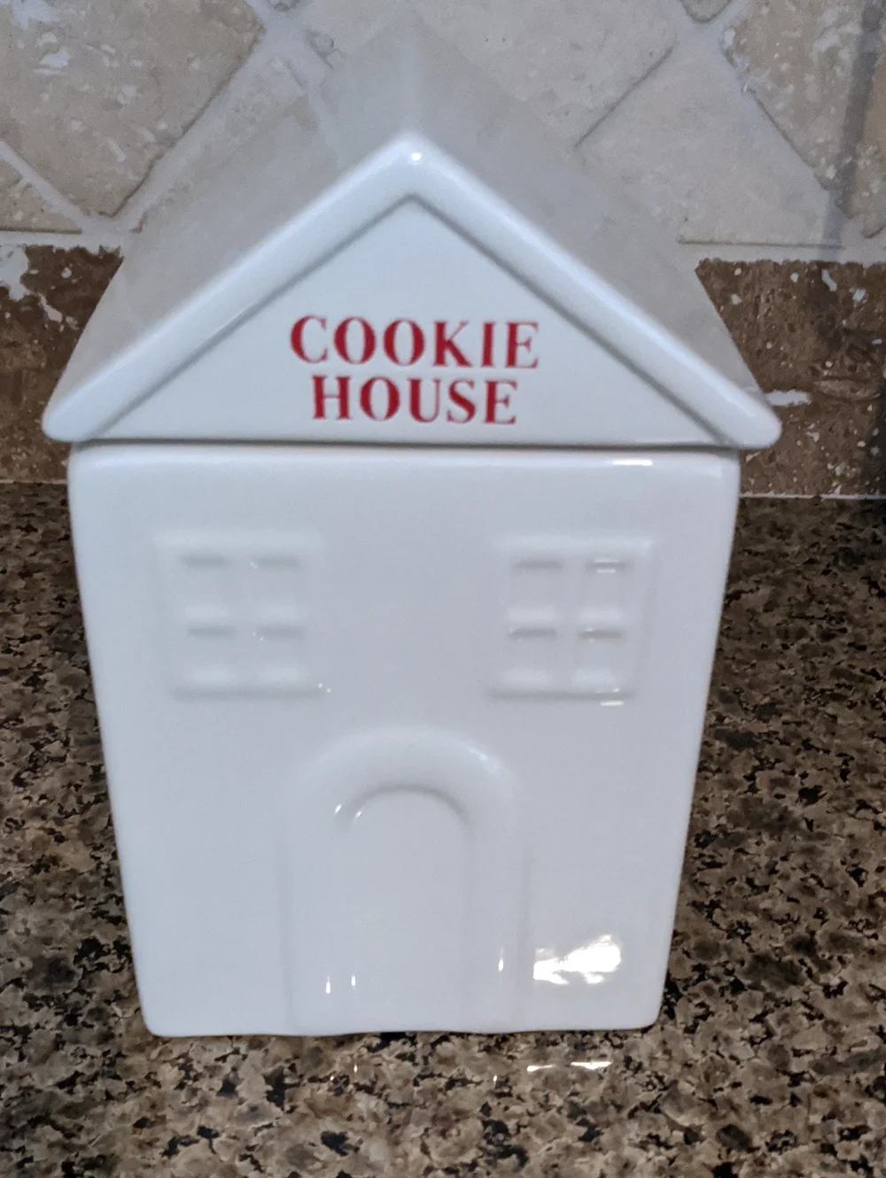 Cookie House Canister Cookie Jar Ceramic Target White Ceramic Earthenware